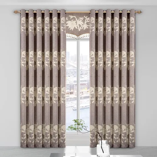 Luxury European Jacquard Blackout Window Curtains: Enhancing Your Home Living Room
