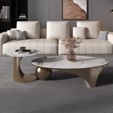 Luxury Marble Sintered Stone Modern Center table set