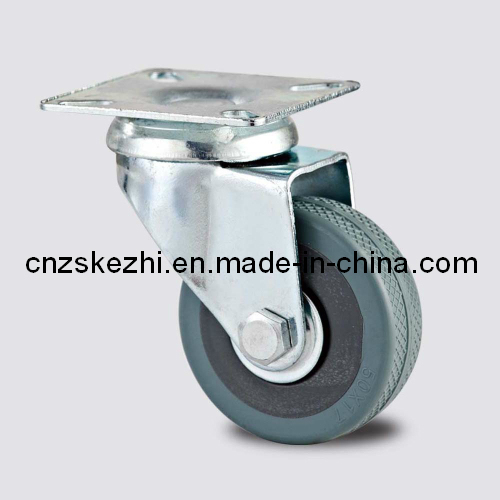 Light Duty Series Swivel Type Gery Rubber Caster