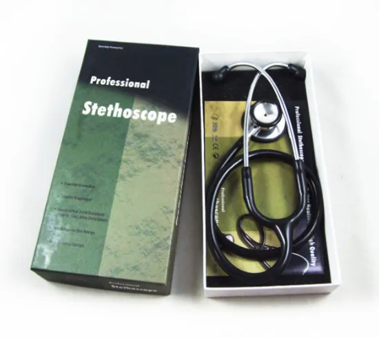 Direct Manufacturer Deluxe Adult Double-Headed Double-Sided Double Stethoscope with Color Box