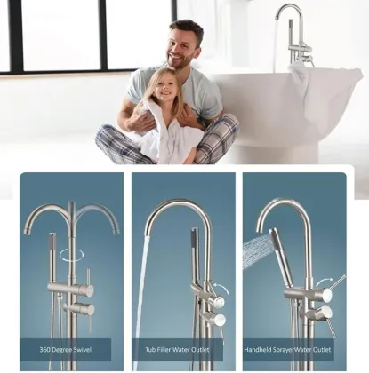 Torneo de Grifos Independientes Montados en el Suelo de Una Manija