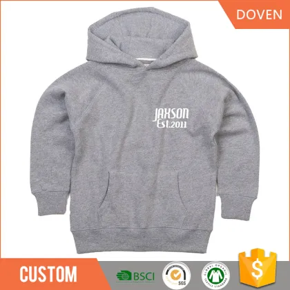 Custom warm fleece hoody sweatshirt kids