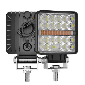 4 Inch 24V/12V LED Work Light - Super Bright Heavy Duty Square Cube for Trucks