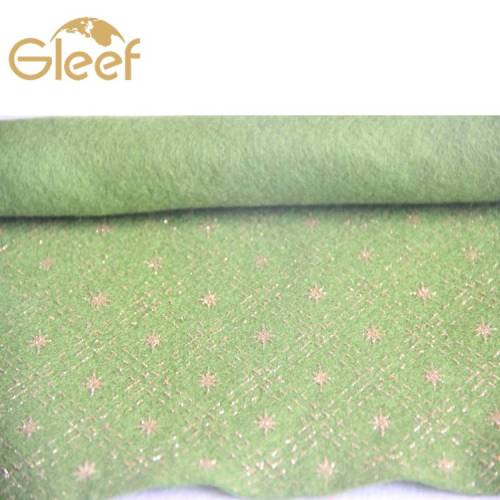 print glitter 100% polyester felt material