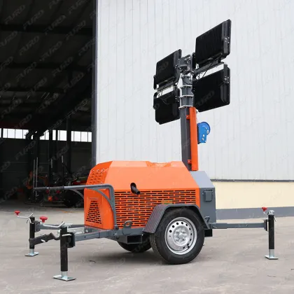 Portable Light tower Mobile Lighting Machinery LED lamp