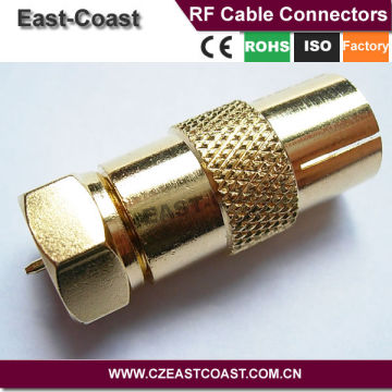 F Type Male Plug to PAL Female Socket TV Antenna Cable Connector Adaptor Adapter