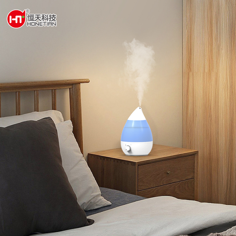 HONETIAN 7 colors night light 360 degrees adjustable nozzle knob control 3.8L capacity custom colors indoor top fill humidifier