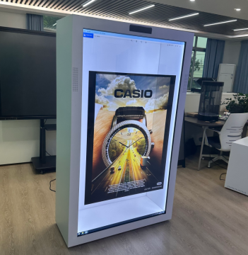 Holographic AI Human Box for Cinema Digital Service