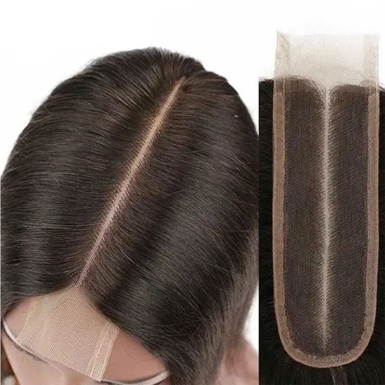 Kim K Kardashian Body Wave Closure 2x6 4x413x4Lace Closure Deep  Middle Part 100% Human Hair Natural Color Remy Closure 6-18inch