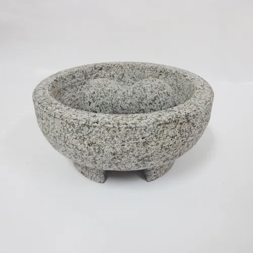 Three Legs Granite Mortar and Pestle Molcajete