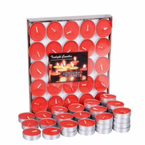 Mini Cup Red Tea lights Votive Candle 50шт
