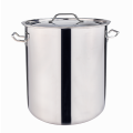 Stainless steel stockpot with boil basket for seafood