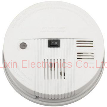 white gas detector with indicator light