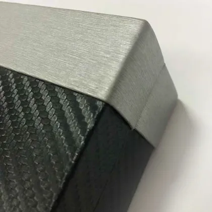 Carbon Fiber Leather Gifts Case For Cufflink Pen