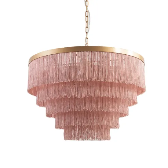 Modern Romantic Chandelier Tassel Pendant Droplight for Children's Room