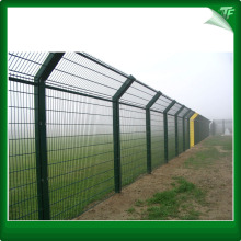 Green welded high security fencing panels