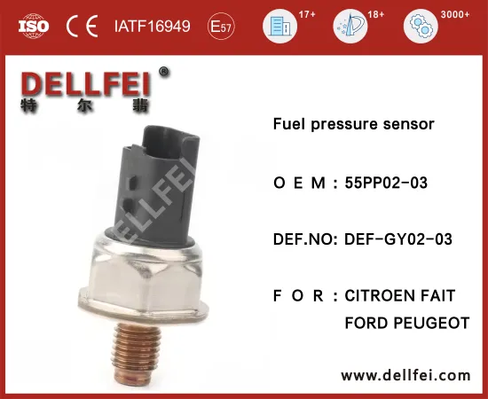 High Common Fuel Rail Pressure Sensor 55PP02-03 for CITROEN,FAIT,FORD,PEUGEOT
