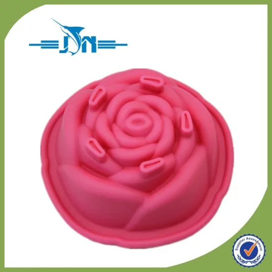 rose shape silicone cake mold /baking pan