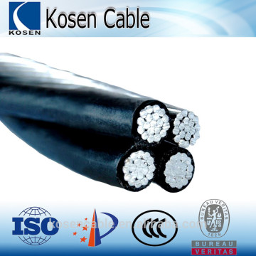 Aluminum condutor XLPE Insulated ABC - Aerial Bundle Cable ASTM BS IEC DIN standard