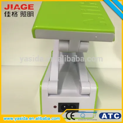 Plastic cute milk box student rechargeable folding led desk lamp