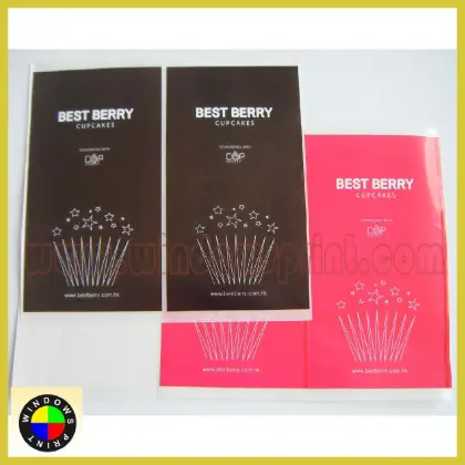 Paper sticker for food packaging
