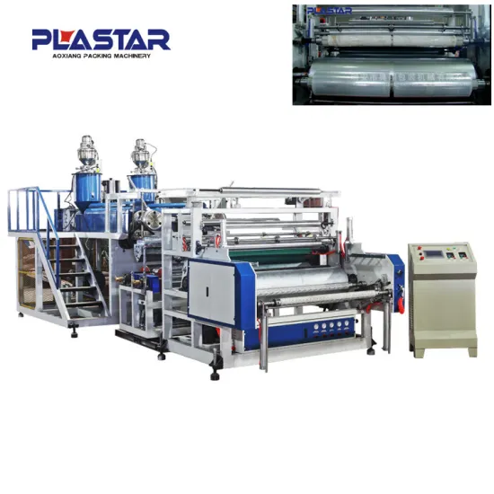 save power 1500mm 3 layers stretch film machine / stretch film making machine