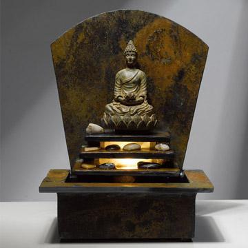Natural Slate Buddha Table Fountain