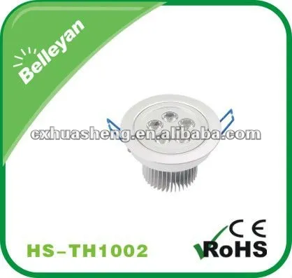 2012 high lumens 6w high power led ceiling recessed light with 2 year warranty