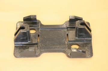 Iron railroad tie plate for railway