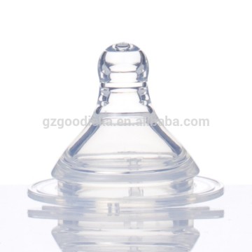 Wide Neck Breast Feel BPA Free 100% Silicone Nipple