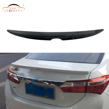 Glossy Black ABS Plastic Rear Boot Lip Spoiler for Toyota Corolla