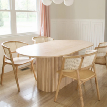 Wabi-Sabi Table de travertin naturel minimaliste