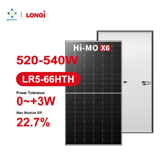 LONGi Solar Hi-MO X6 Double Glass Solar Panels: 520W to 540W Modules