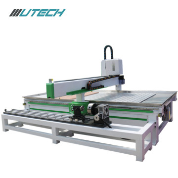 cnc+router+woodworking+4+axis+with+rotating+shaft