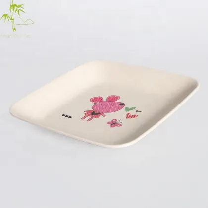 Bamboo Fiber Baby Divided Plate