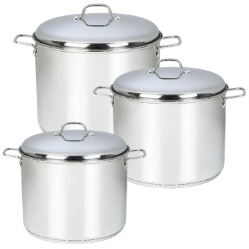 Stainless Steel Pot with Liner Knob SS