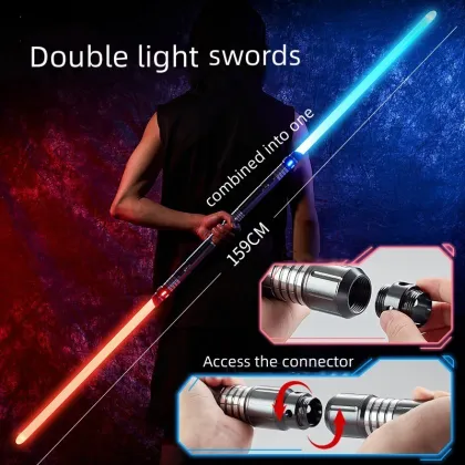 1/2 Scale Metal Hilt LED Swords - 15 Colors Cosplay USB Lightsaber Toy