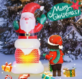 Nadmuchiwane plastikowe dekoracje Świętego Mikołaja