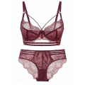 Ensemble lingerie et culotte à armatures en dentelle 34d/36d/38d/40d