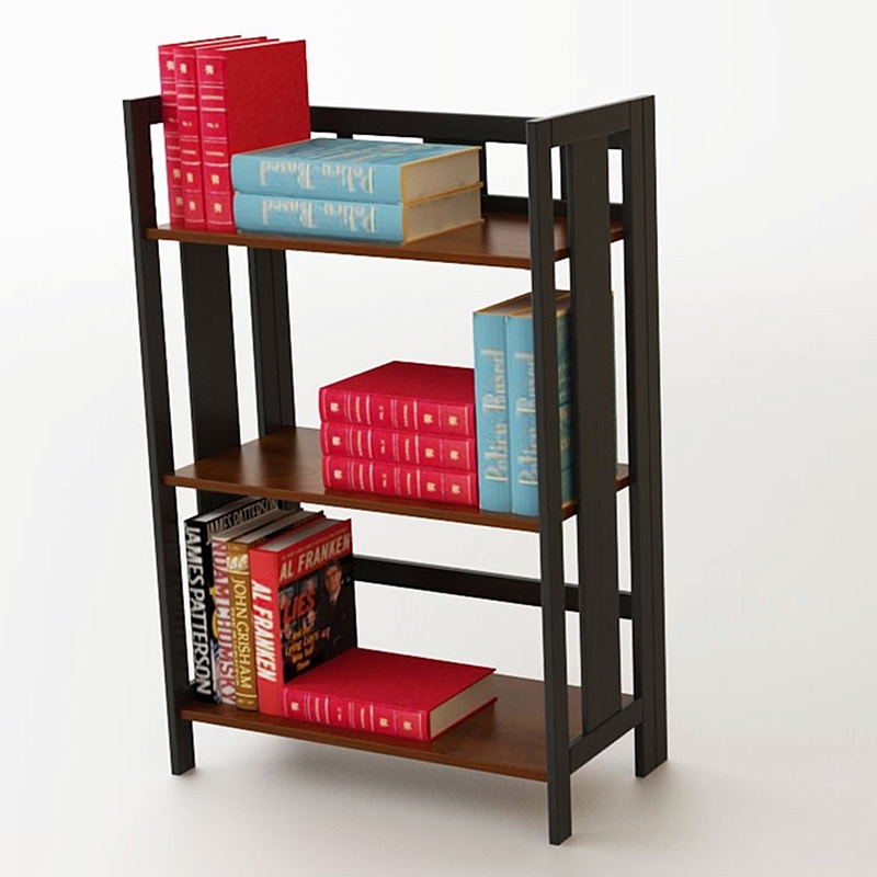 Wooden folding bookcase