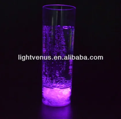 Battery changeable color changing shot glass cylindrical cup