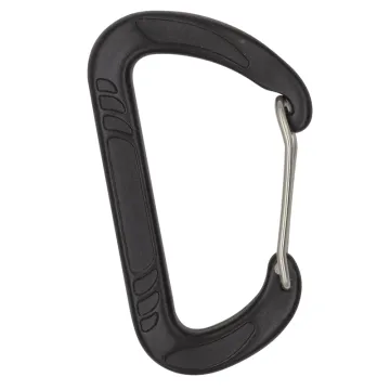 Jinsong D-Shape Wire Gate Carabiner: Ultra-Lightweight 12KN Aluminium Clip, 24.3g, 80*47mm