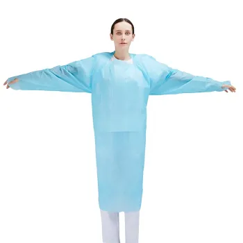 45gsm High Quality CPE Disposable Surgical Hospital Isolation Gowns with Thumb Loop: Premium Protection for Healthcare Settings