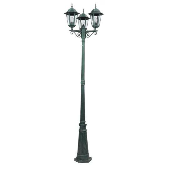 Charming Three Head Design Outdoor Lamp Post Light