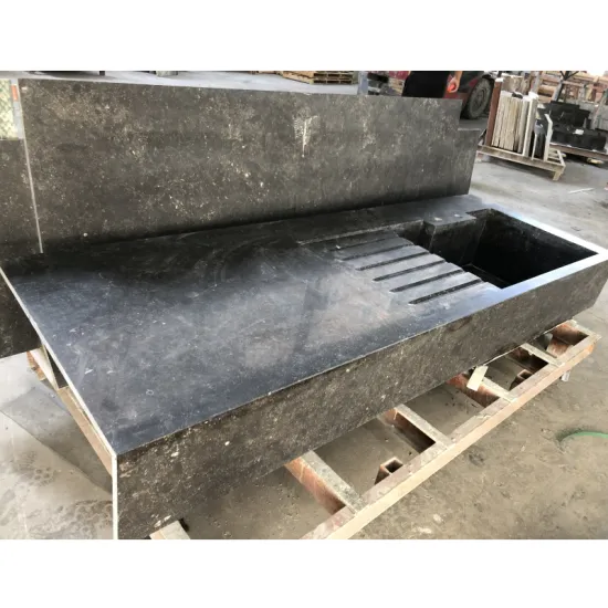 Honed Waterproof Dark Blue Limestone Countertops for Kitchen