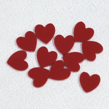 Heart-Shaped Flat Back Cut Synthetic Red Turquoise