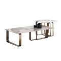 Center Table Living Table Coffee Luxury Coffee Golden Set