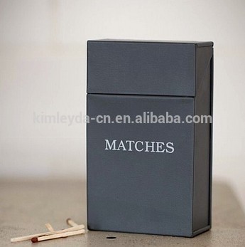 Small Size Cream Powder Coated Metal Firelighter Storage Box
