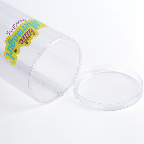 plastic clear PVC PET PP custom clear round cylinder tube packaging