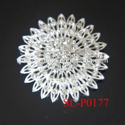 Gold Clear Rhinestone Vintage Bridal Brooch brooch snowflake brooch fashion brooch